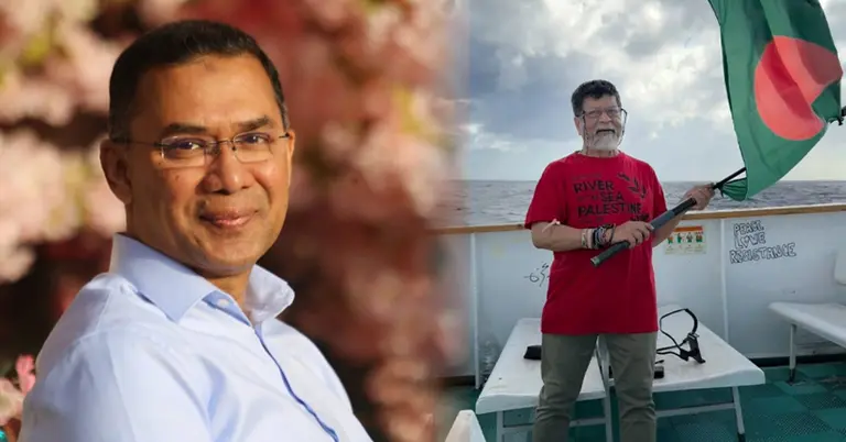 তারেক রহমান ও শহিদুল আলম